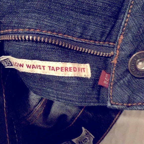 NWOT Bare Denim Low Waist Tapered Fit Jeans - Picture 10 of 11